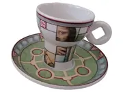 Vorschaubild 1 von Espressotasse Untertasse Mona Lisa Mosaik Porzellan