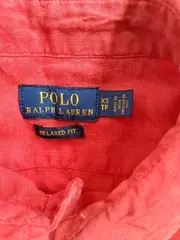 Vorschaubild 2 von Damen Bluse Leinen Rot Gr. 34 XS Relaxed Fit