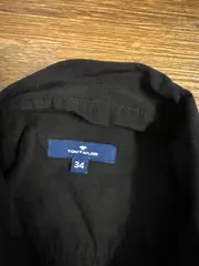 Vorschaubild 2 von Hemdbluse Damen Gr. 34 XS Schwarz Langarm Casual