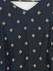 Vorschaubild 3 von Damen Freizeitkleid Gr. 44 XXL Schwarz Grafisch Viskose Casual