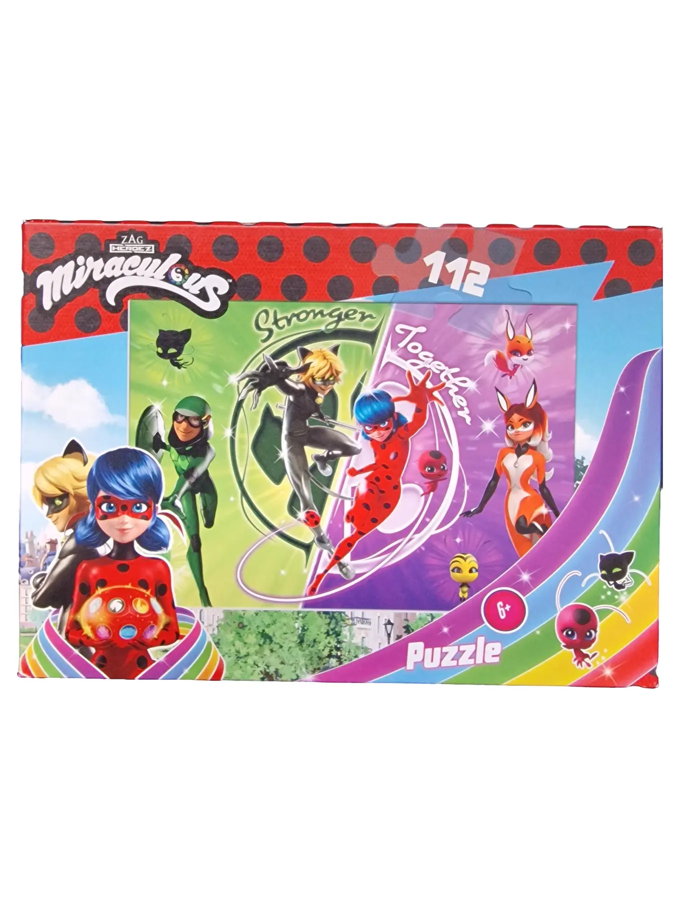 MIRACULOUS Ladybug Puzzle 112 Teile Superhelden Zeichentrick Kinder ab 6 Jahre