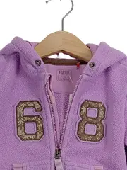 Vorschaubild 4 von Kinder Fleecejacke Kapuze Gr. 86 Lila Nummer 68 Sportlich