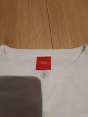 Vorschaubild 2 von Mädchen Strickjacke Cardigan Weiß Gr. 140 Basic