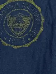 Vorschaubild 3 von Kinder Langarmshirt Jungen Gr. 128 Blau Logo Print Freizeit Baumwolle