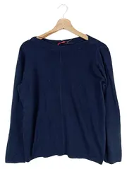 Vorschaubild 2 von Pullover Damen Gr. 40 L Blau Casual Rippstrick