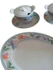 Vorschaubild 3 von Servierset 14tlg Porzellan Klassisch Blumen Florales Muster