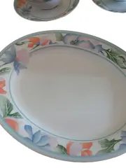Vorschaubild 2 von Servierset 14tlg Porzellan Klassisch Blumen Florales Muster