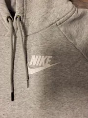 Vorschaubild 2 von Damen Kapuzenpullover Hoodie Grau Gr. 40/L Sportlich Freizeit Logo