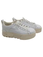 Vorschaubild 1 von Mayze Damen Sneaker Low Plateau Weiß Leder Gr. 39