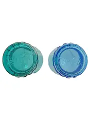Vorschaubild 2 von Trinkglas Set 2 Stück Retro Gläser Türkis Blau 300ml