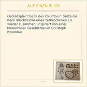 Vorschaubild 3 von Das Ei des Kolumbus Geduldspiel Puzzle Knobelspiel