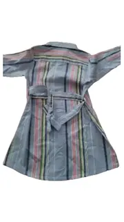 Vorschaubild 4 von Jonas Nielsen Blusenkleid Mädchen Gr. 98 Blau Gestreift Baumwolle
