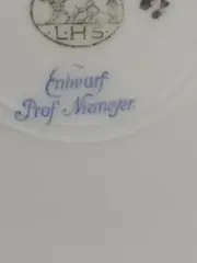 Vorschaubild 6 von Selb Essteller Blumenmotiv Prof. Niemeyer 21cm Porzellan
