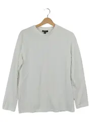 Vorschaubild 1 von Herren Langarmshirt Basic Weiß Gr. 48/M Rippstrick