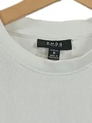 Vorschaubild 4 von Herren Langarmshirt Basic Weiß Gr. 48/M Rippstrick