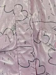 Vorschaubild 3 von Little Kids Regenjacke Mädchen Gr. 110 Rosa Wolken Sonne Fleece gefüttert