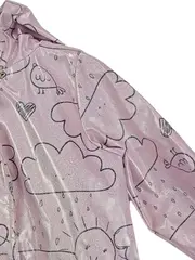 Vorschaubild 2 von Little Kids Regenjacke Mädchen Gr. 110 Rosa Wolken Sonne Fleece gefüttert