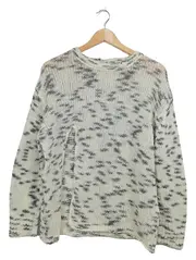 Vorschaubild 1 von Damen Strickpullover Gr. S meliert beige grau Wolle Polyester