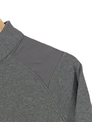 Vorschaubild 3 von Damen Fleecepullover Quarter Zip Sport Pullover Grau Gr. 40/L