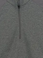 Vorschaubild 2 von Damen Fleecepullover Quarter Zip Sport Pullover Grau Gr. 40/L