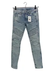 Vorschaubild 1 von Damen Destroyed Jeans Hose Blau W27 L30 Casual Biker