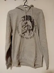 Vorschaubild 2 von Herren Hoodie mit Print Grau Einheitsgröße Casual