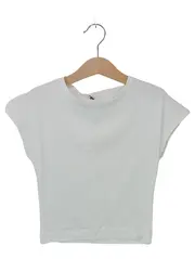 Vorschaubild 1 von Damen T-Shirt Basic Weiß Gr. 36/S Baumwolle