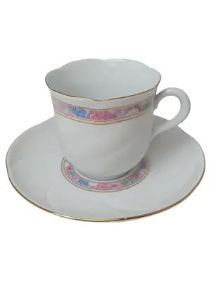 FREIBERGER PORZELLAN Tasse und Unterteller