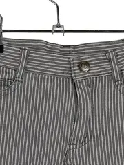 Vorschaubild 3 von Stoffhose gestreift Grau Gr. 86 Baumwolle Casual Kinder