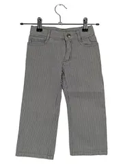 Vorschaubild 1 von Stoffhose gestreift Grau Gr. 86 Baumwolle Casual Kinder