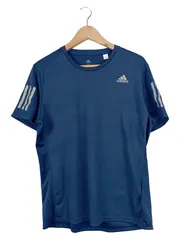 Vorschaubild 1 von Herren Sport Shirt Gr. 48/M Blau Polyester Laufshirt