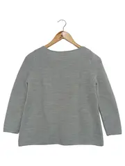 Vorschaubild 2 von Damen Pullover XS/32 Grau Minimalistisch Klassisch Wolle