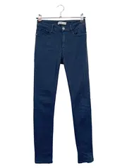 Vorschaubild 1 von Damen Stoffhose Gr. 34 XS Blau Klassisch Casual Stretch Hose