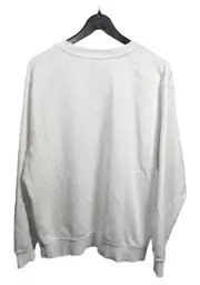 Vorschaubild 4 von Pullover Herren Sweatshirt Logo Print Weiß Gr. L Freizeit