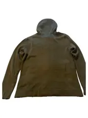 Vorschaubild 3 von Sweatjacke Herren Kapuze Oliv Gr. M Baumwolle Zip Hoodie