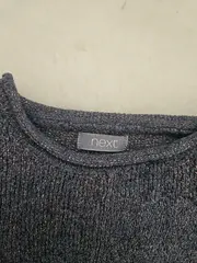 Vorschaubild 4 von Kinder Langarmshirt Gr. 110 Grau Modern Glitzer Raffungen