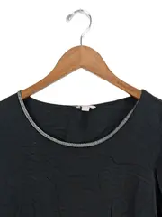 Vorschaubild 2 von Damen Pullover Gr. 34 Schwarz Casual Langarm