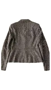 Vorschaubild 5 von HUGO Damen Blazer Gr. 38 Grau Fischgrät Business Schurwolle Büro Jacke