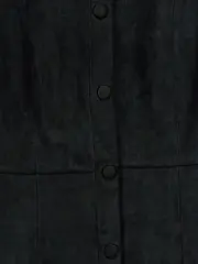 Vorschaubild 3 von Damen Blusenkleid Kurzarm Knopfleiste Kragen Schwarz Gr. 36/S Casual