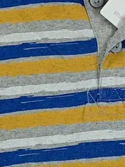 Vorschaubild 3 von Poloshirt Kinder Gr. 120/122 gestreift Baumwolle