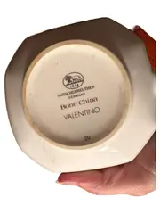 Vorschaubild 2 von Valentino Sauciere Porzellan Gestreift Weiß 11 cm