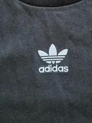 Vorschaubild 3 von Sport Shirt Damen Gr. 36 Schwarz Kurzarm Trefoil Logo Sportlich