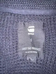 Vorschaubild 3 von Herren Strickjacke Gr. S Blau Baumwolle Schalkragen