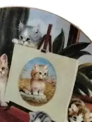 Vorschaubild 4 von Kameraden auf vier Pfoten Sammelteller Katze Porzellan 20cm