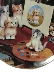 Vorschaubild 3 von Kameraden auf vier Pfoten Sammelteller Katze Porzellan 20cm