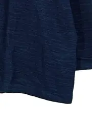 Vorschaubild 3 von Damen Pullover Langarm Zierknöpfe Blau Gr. M Bio-Baumwolle