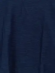 Vorschaubild 2 von Damen Pullover Langarm Zierknöpfe Blau Gr. M Bio-Baumwolle