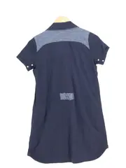 Vorschaubild 2 von Damen Freizeitkleid Gr. 36/S Blau Baumwolle Casual