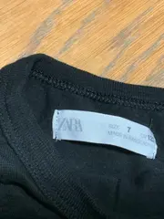 Vorschaubild 3 von Langarmshirt Kinder Gr. 122 Schwarz Basic Longsleeve