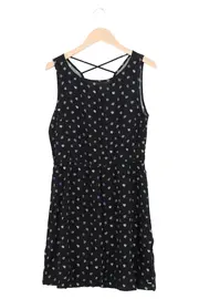 Vorschaubild 1 von Damen Sommerkleid Gr. 40;L Schwarz Blumenmuster Casual